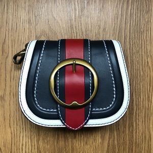 Lennox Color Block Red White & Blue Polo Crossbody